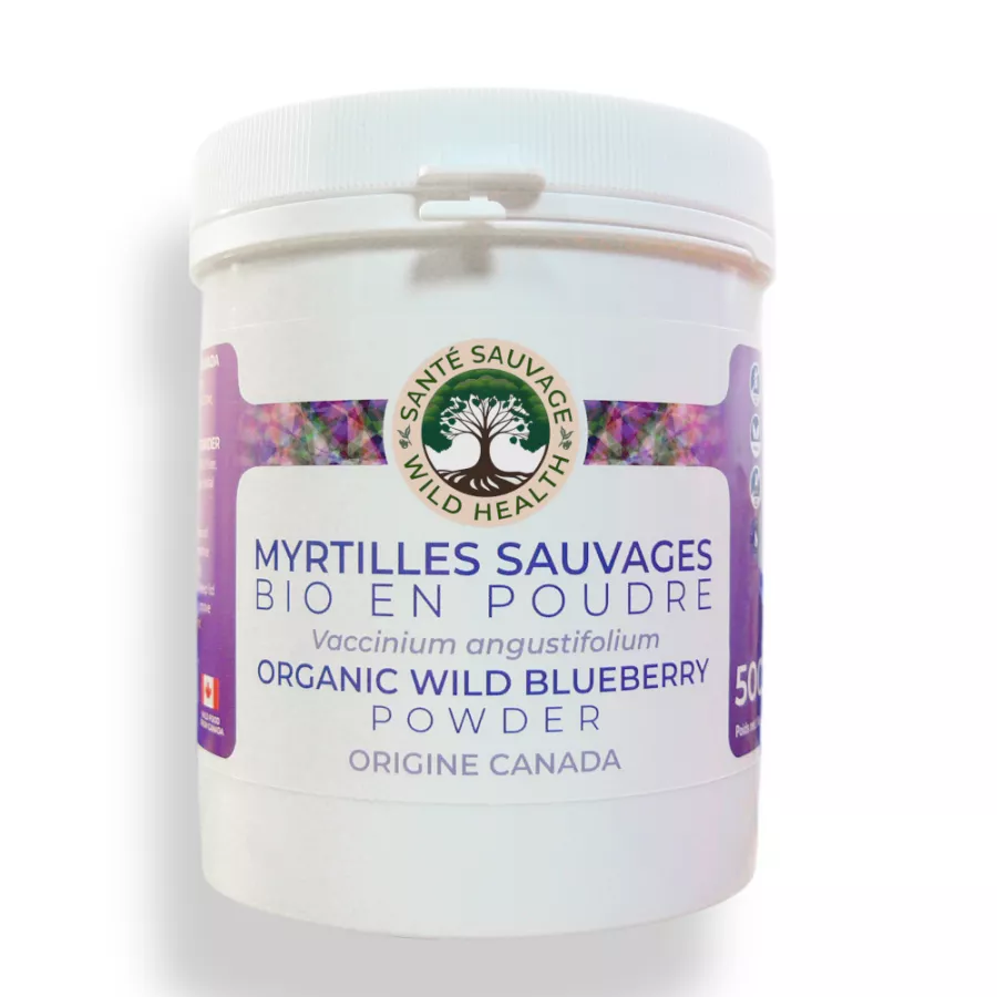 Myrtilles sauvages V. angustifolium 300g/500g (Canada) BIO - NOUVEAU PRODUCTEUR