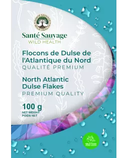Flocons de dulse premium, récoltés à la main dans les eaux atlantiques de Bretagne. Séchés naturellement, riches en minéraux.
